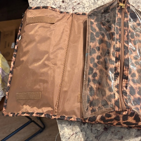 Leopard Print Cosmetic Bag - Picture 2 of 5